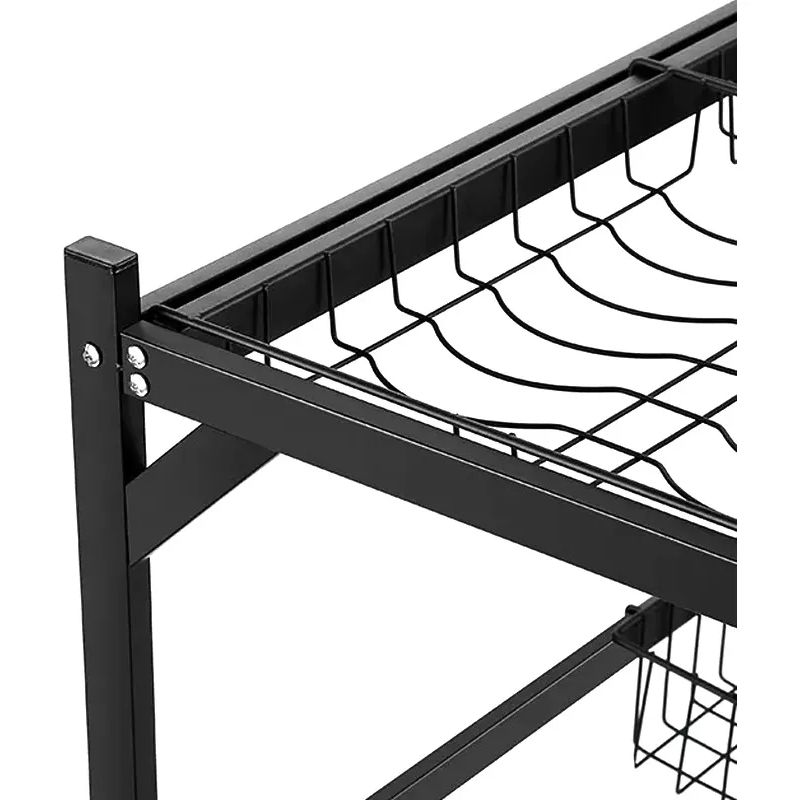 GENERICO - Rack Escurridor Para Lavaplatos Grande Color Negro_