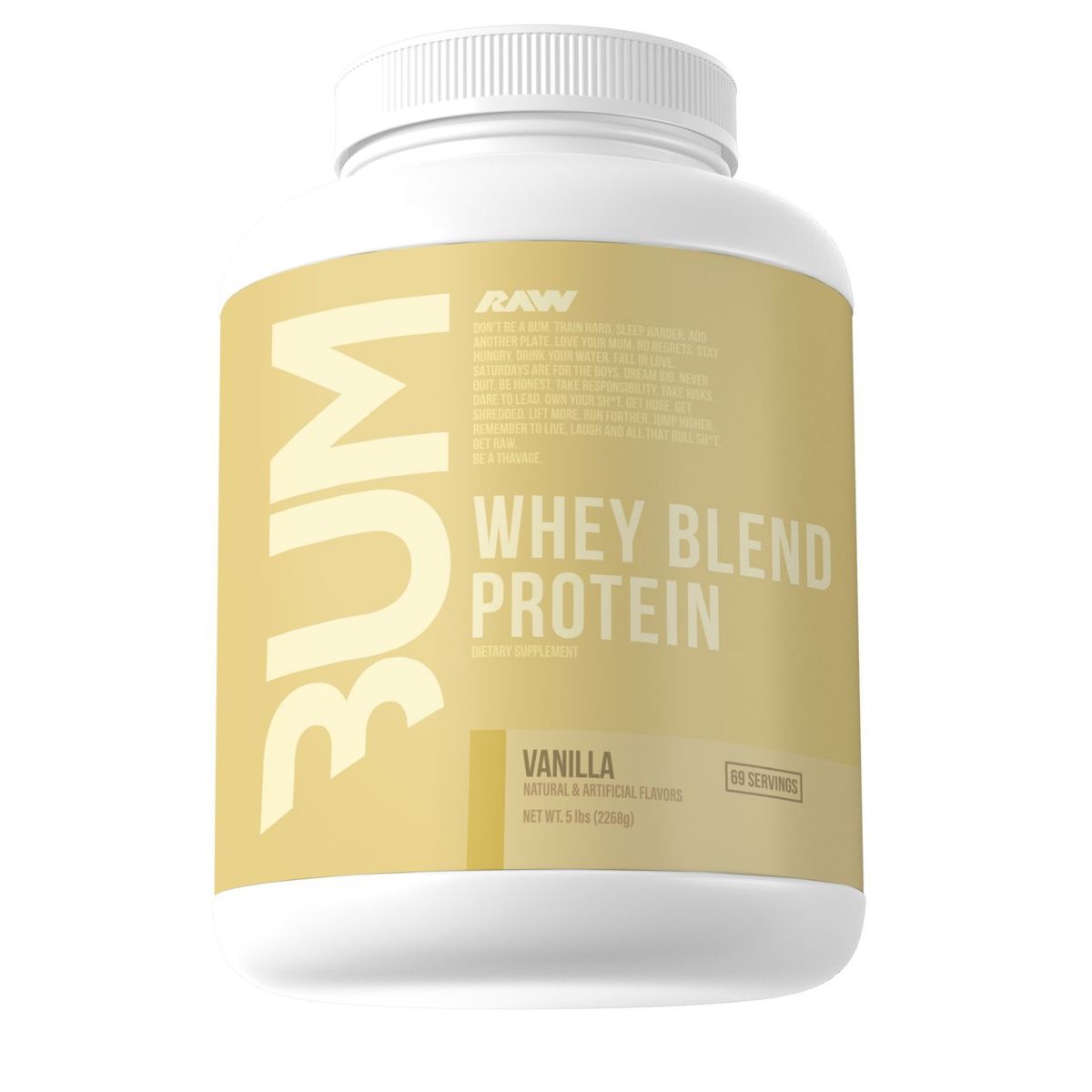 RAW NUTRITION - CBUM Whey blend protein 5 libras Vainilla