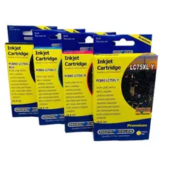 GENERICO - Pack 4 Cartuchos De Tinta Lc75 Alternativos Bk C M Y para Brother