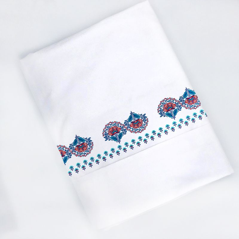 TUYO PRINT - Juego de Sabanas King Folk Azúl - Tuyo Print