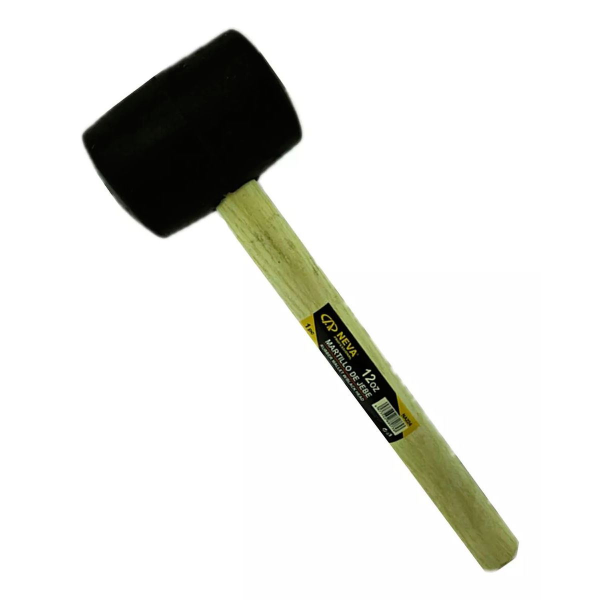 GENERICO - Combo Martillo Mazo Maceta De Goma 12oz Neva Na224