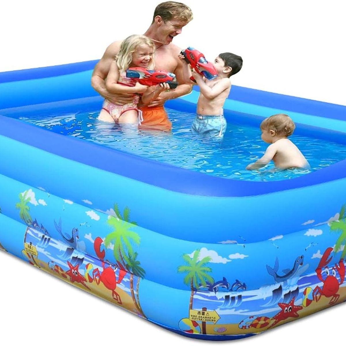 GENERICO - Piscina Inflable Rectangular Piscina Niño Juegos Piscina