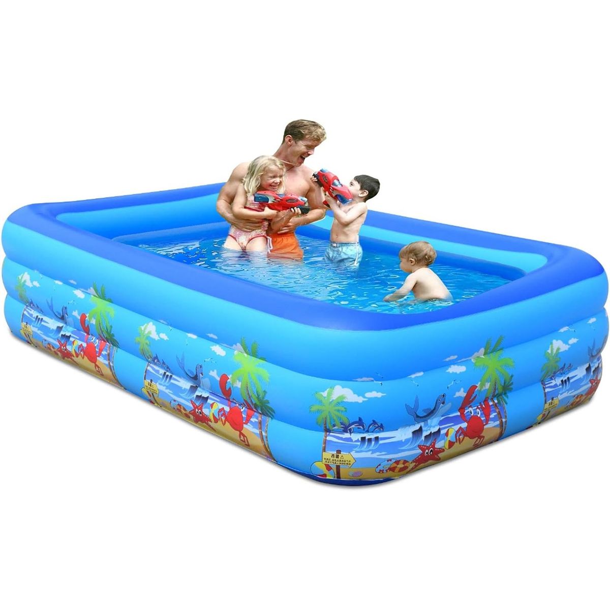 GENERICO - Piscina Inflable Rectangular Piscina Niño Juegos Piscina