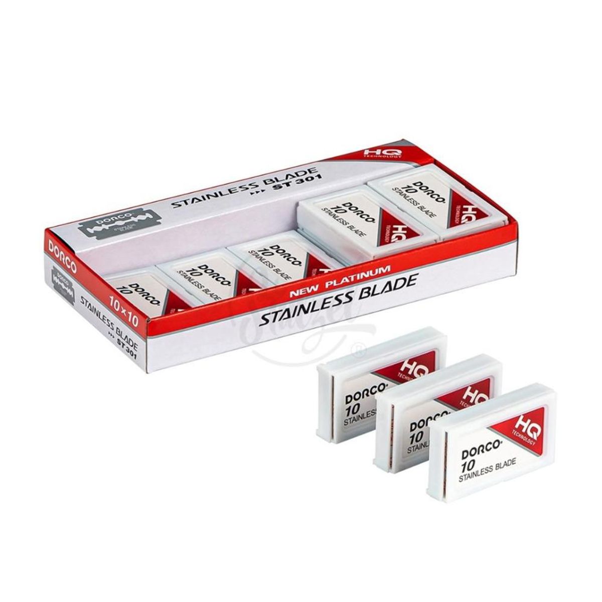 DORCO - Hojillas Dorco HQ Rojas Para Navaja 100 Filos