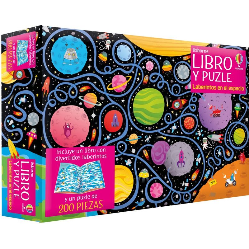 USBORNE - Libro Y Puzzle - Laberintos En El Espacio
