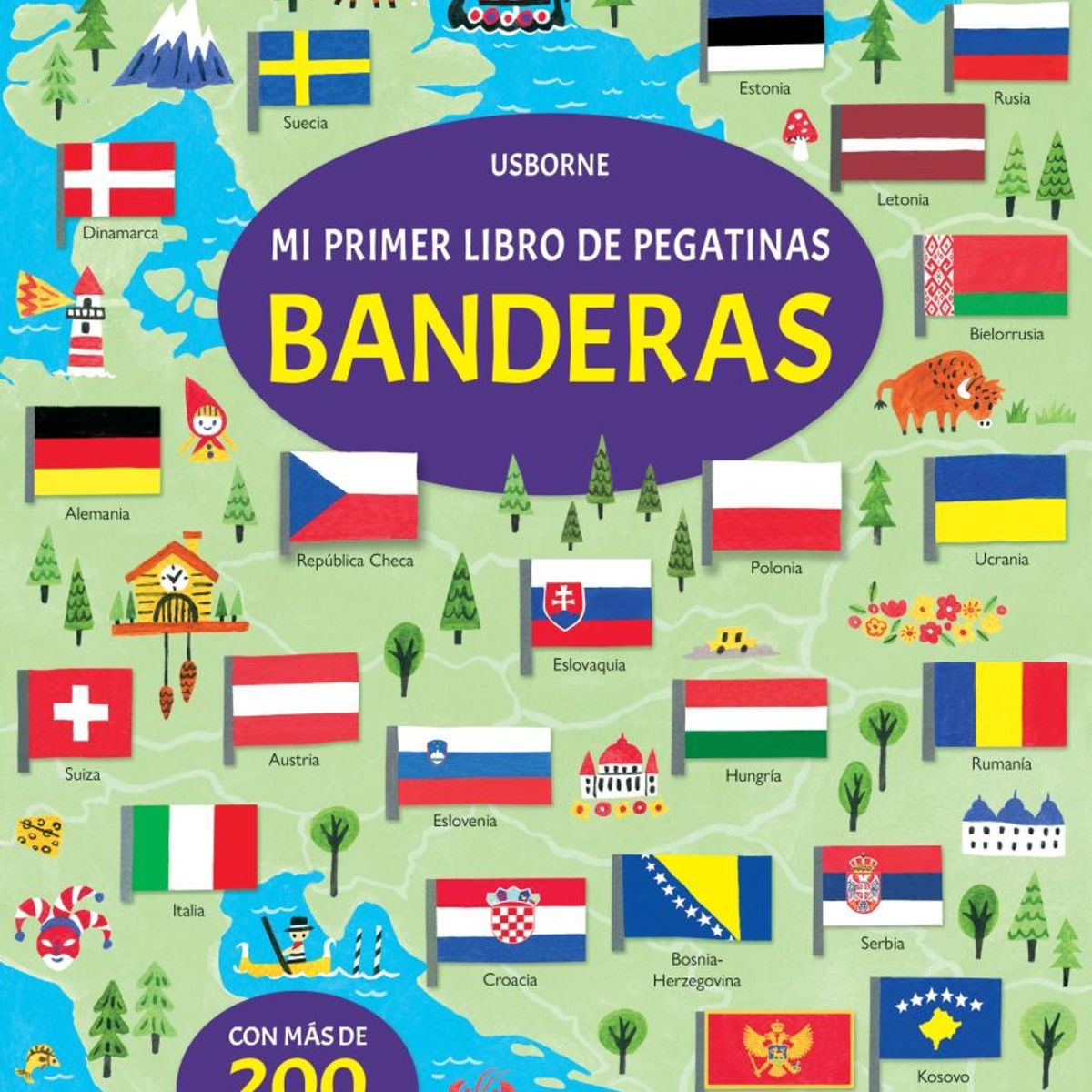 USBORNE - Mi Primer Libro De Pegatinas - Banderas