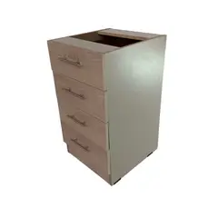 GENERICO - Cajonera pedestal lista para instalar bajo cubierta existente