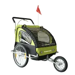 KIDSCOOL - Carrito Coche Baby Trailer Verde