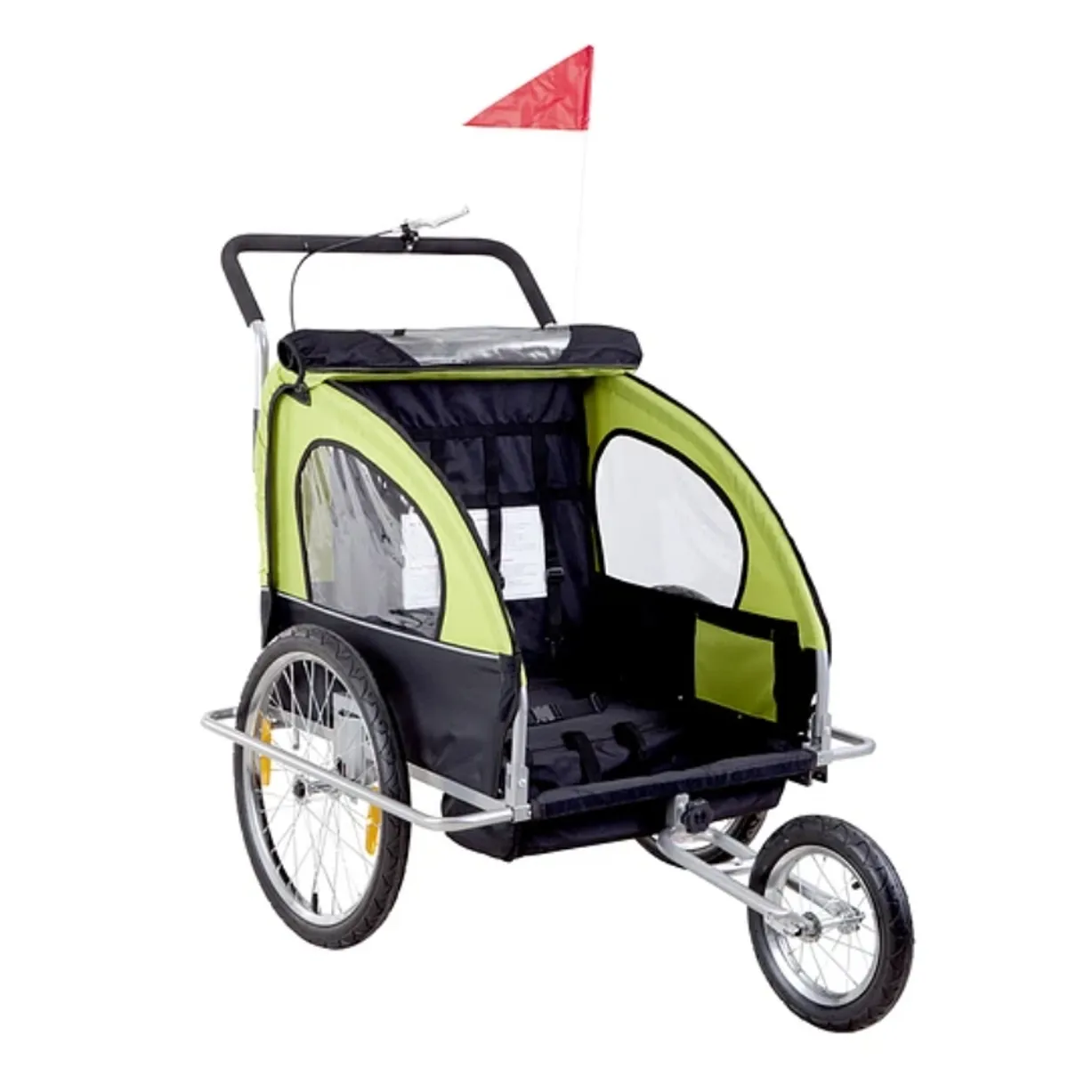 KIDSCOOL - Carrito Coche Baby Trailer Verde