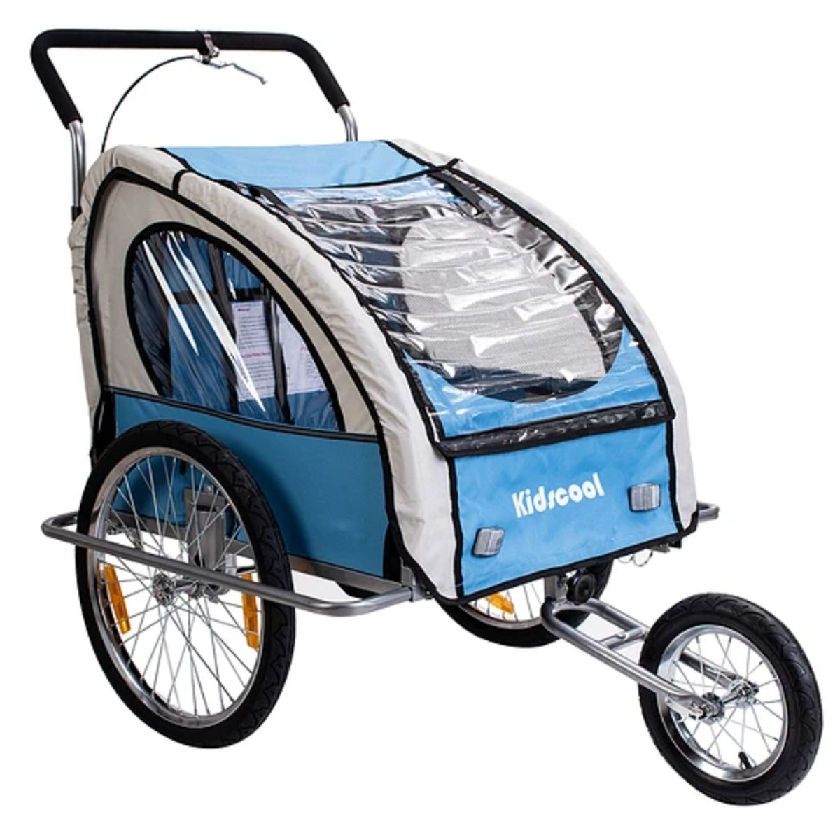 KIDSCOOL - Carrito Coche Baby Trailer Azul