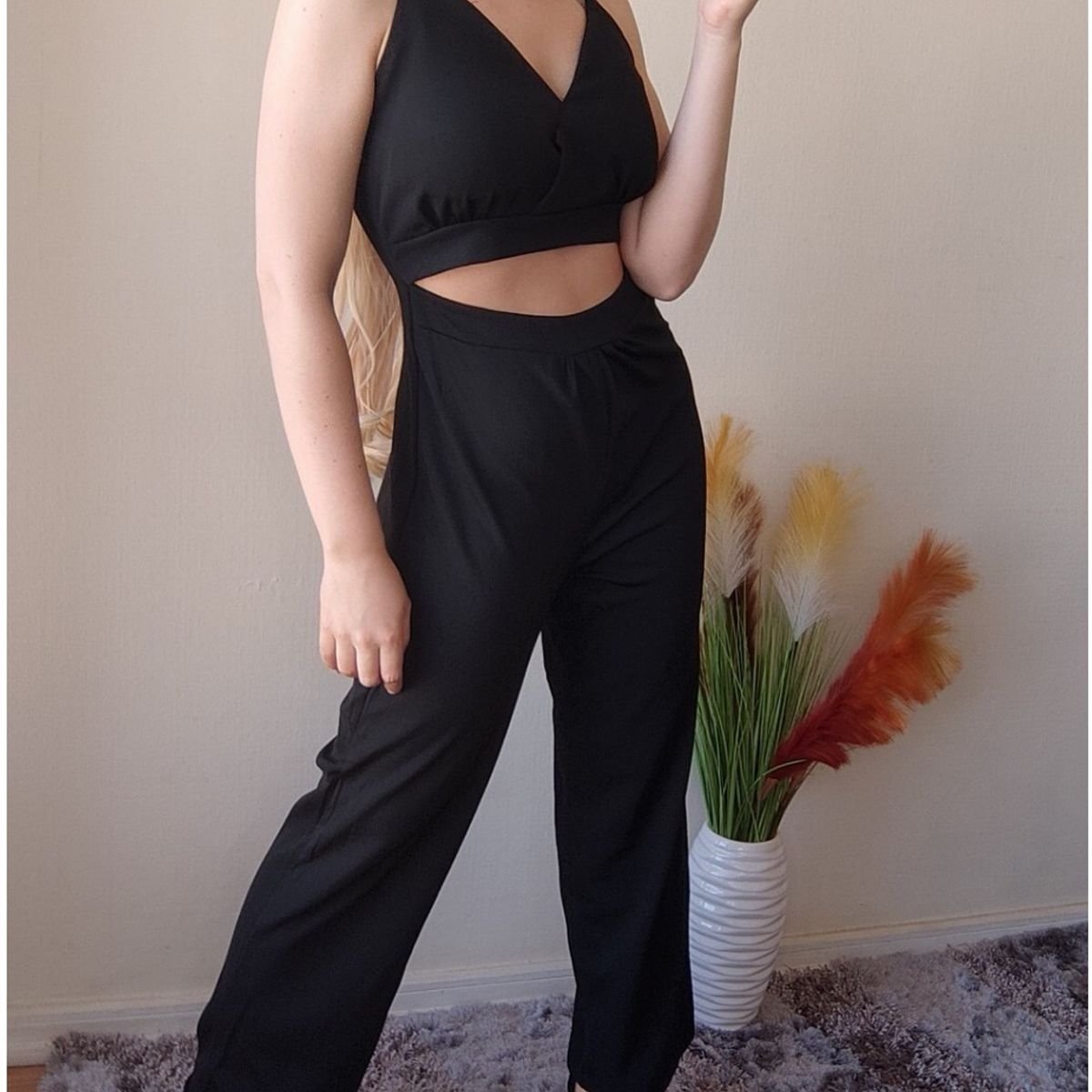 GARSIL - Enterito Casual Para Mujer Con Pierna Ancha - Tirante Y Escote