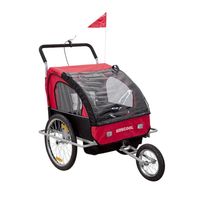 Carrito Coche Baby Trailer Rojo