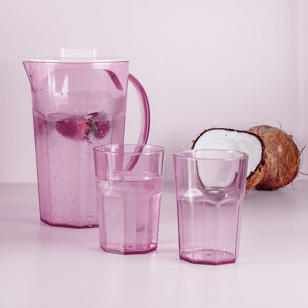 OU - Pack 6 Vasos 400 Ml Rosados OU
