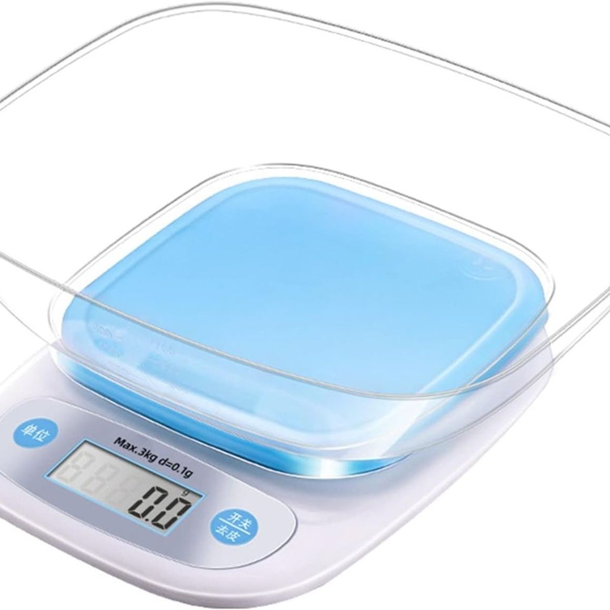 OEM - Balanza Bascula Pesa Digital Para Cocina con Recipiente 5 Kilos