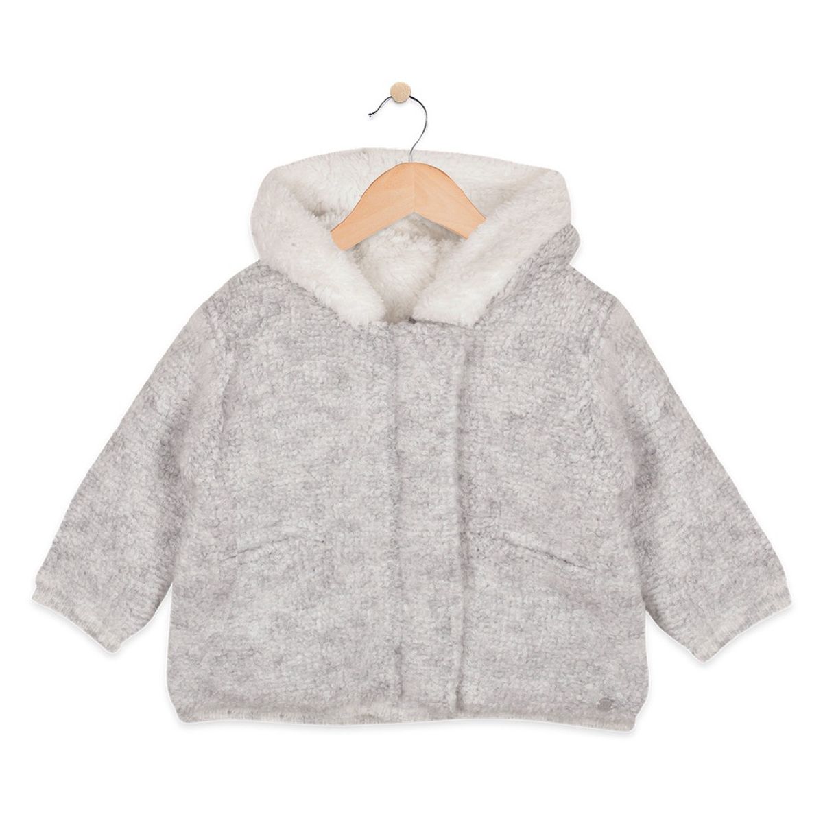 PILLIN - Chaqueta Bebe Algodón Invierno Niña Gris PILLIN
