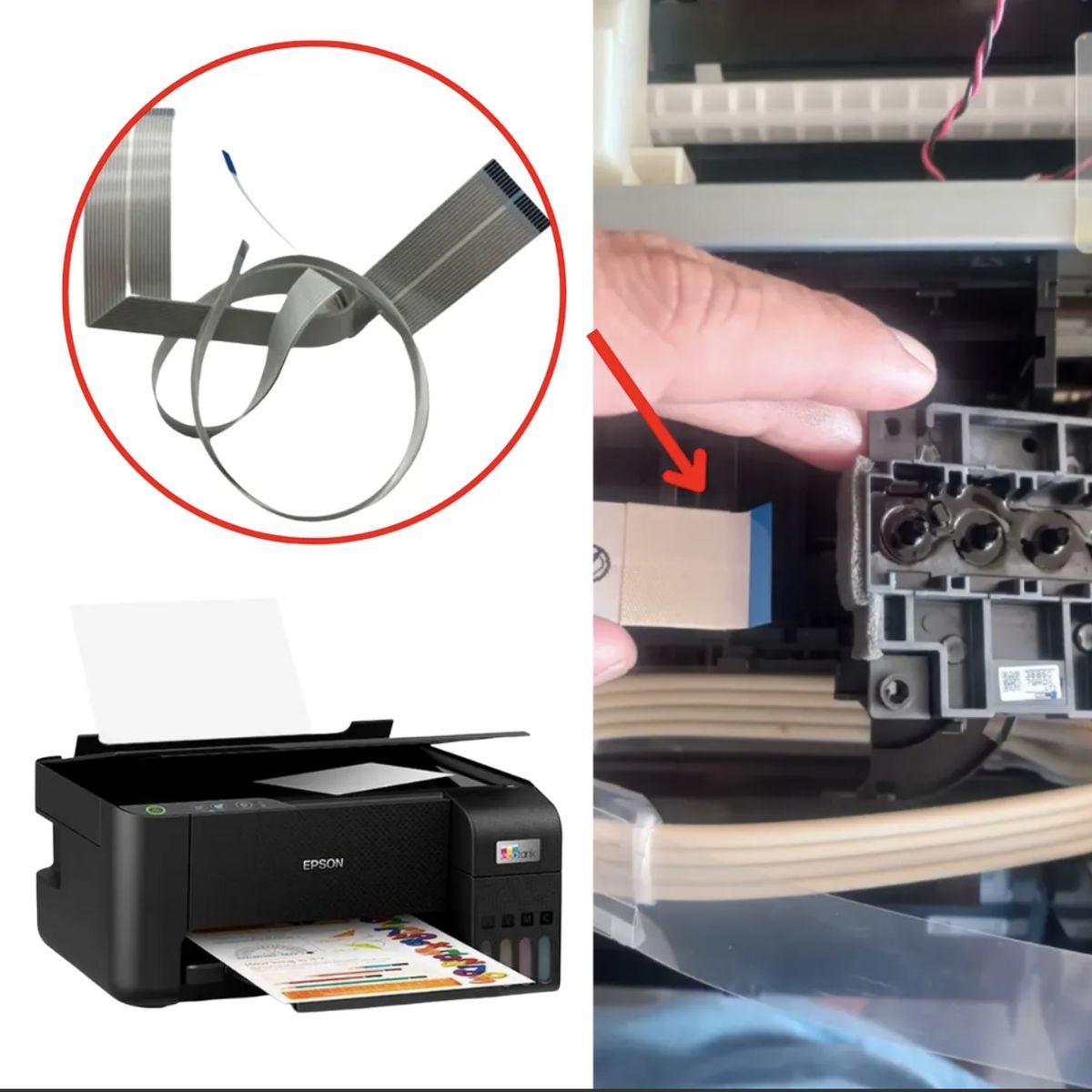 GENERICO - Cable Flex Plano para Impresora Epson L3110 L3150 L3210 L3250 L5190