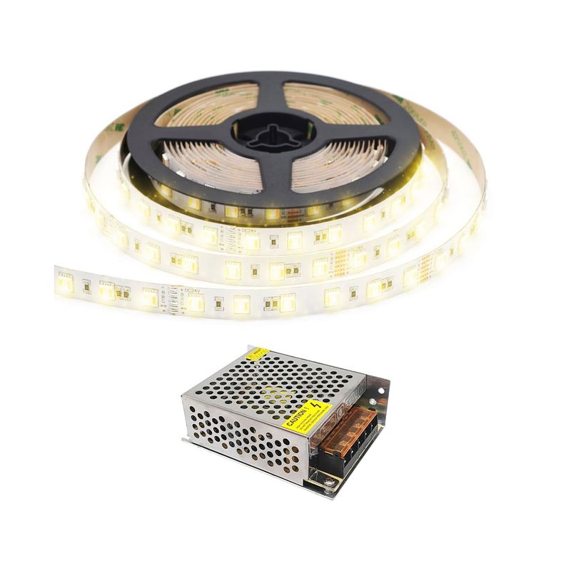 LED STUDIO - KIT CINTA LED STUDIO 4,8W/MT L/CDA 12V + FUENTE 36W 12V BCO