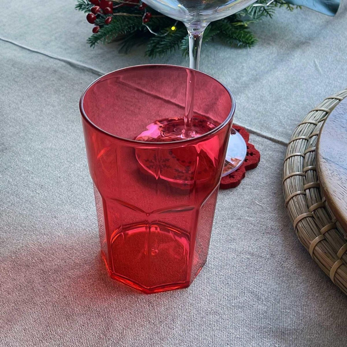 OU - Pack 6 Vasos 400 Ml Rojo OU
