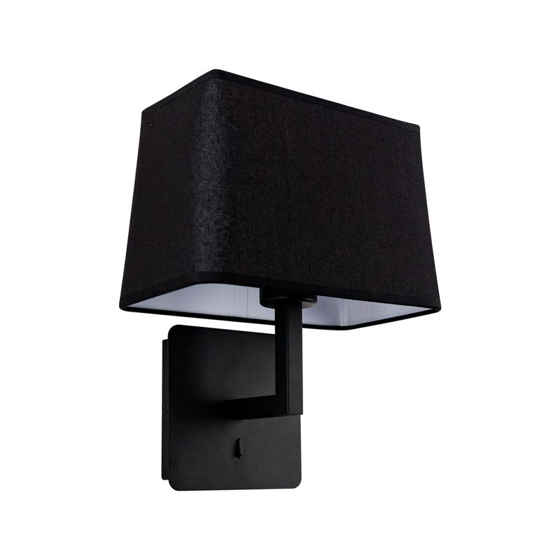 LED STUDIO - APLIQUÉ MURO LED STUDIO HOTEL USB (SIN AMPOLLETA E27) NEGRO