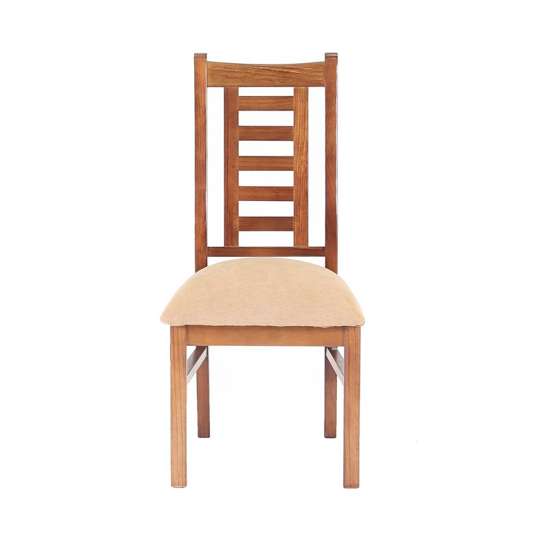MUEBLES AMERICA - Silla Nacional Comedor Color Nogal Canela