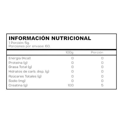 Imagen 2 del producto Creatina monohidratada 100% Pack 600gr - 120 servicios -