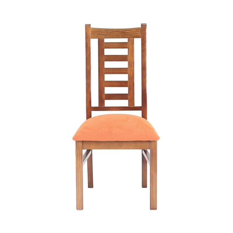 MUEBLES AMERICA - Silla Nacional Comedor Color Nogal Naranjo