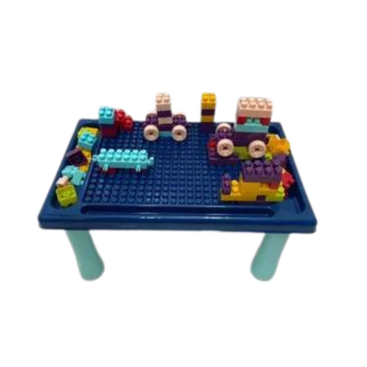 GENERICO - Mesa De Bloques Didactica Construccion 113 Pcs