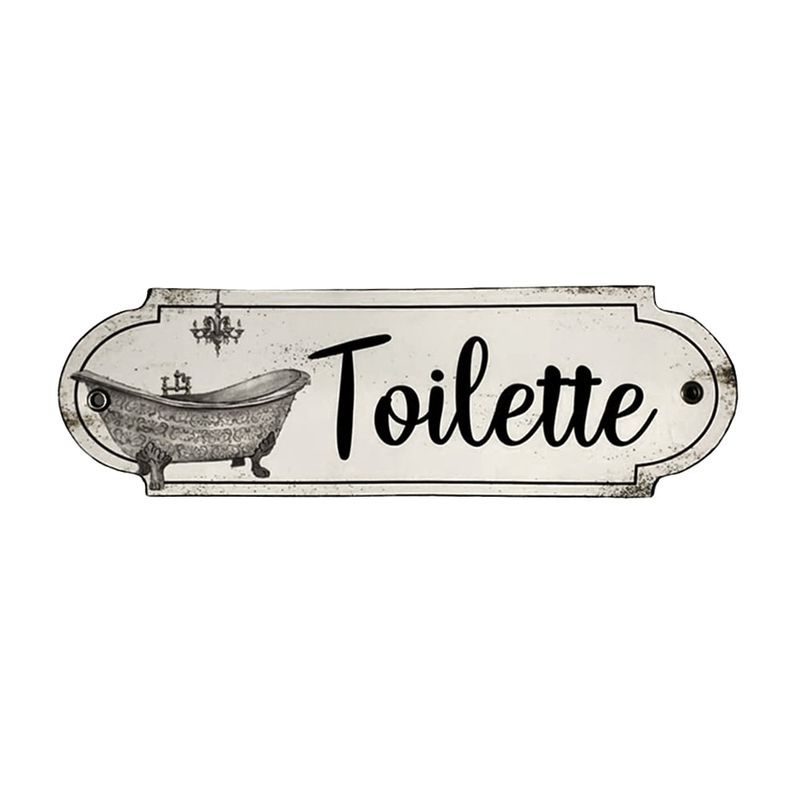 GENERICO - Cartel Chapa 8x22cm "TOILETTE TINA" - Fire Chile