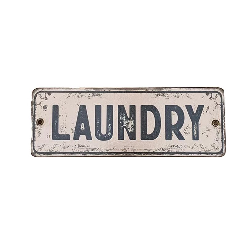 GENERICO - Cartel Chapa 8x22cm "LAUNDRY" - Fire Chile