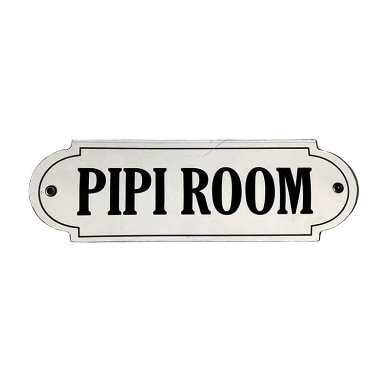GENERICO - Cartel Chapa 8x22cm "PIPI ROOM" - Fire Chile