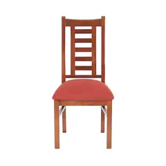 MUEBLES AMERICA - Silla Nacional Comedor Color Raulí Tapiz Terracota