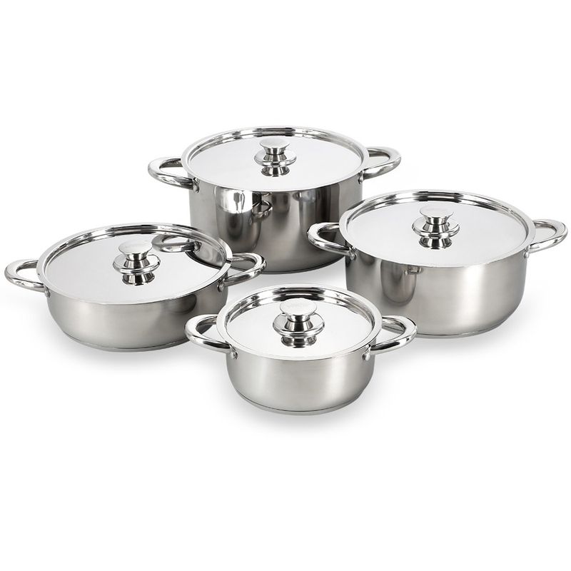 WENS - Batería De Cocina 8 Piezas Acero Inoxidable 470-8Ss Wens WENS