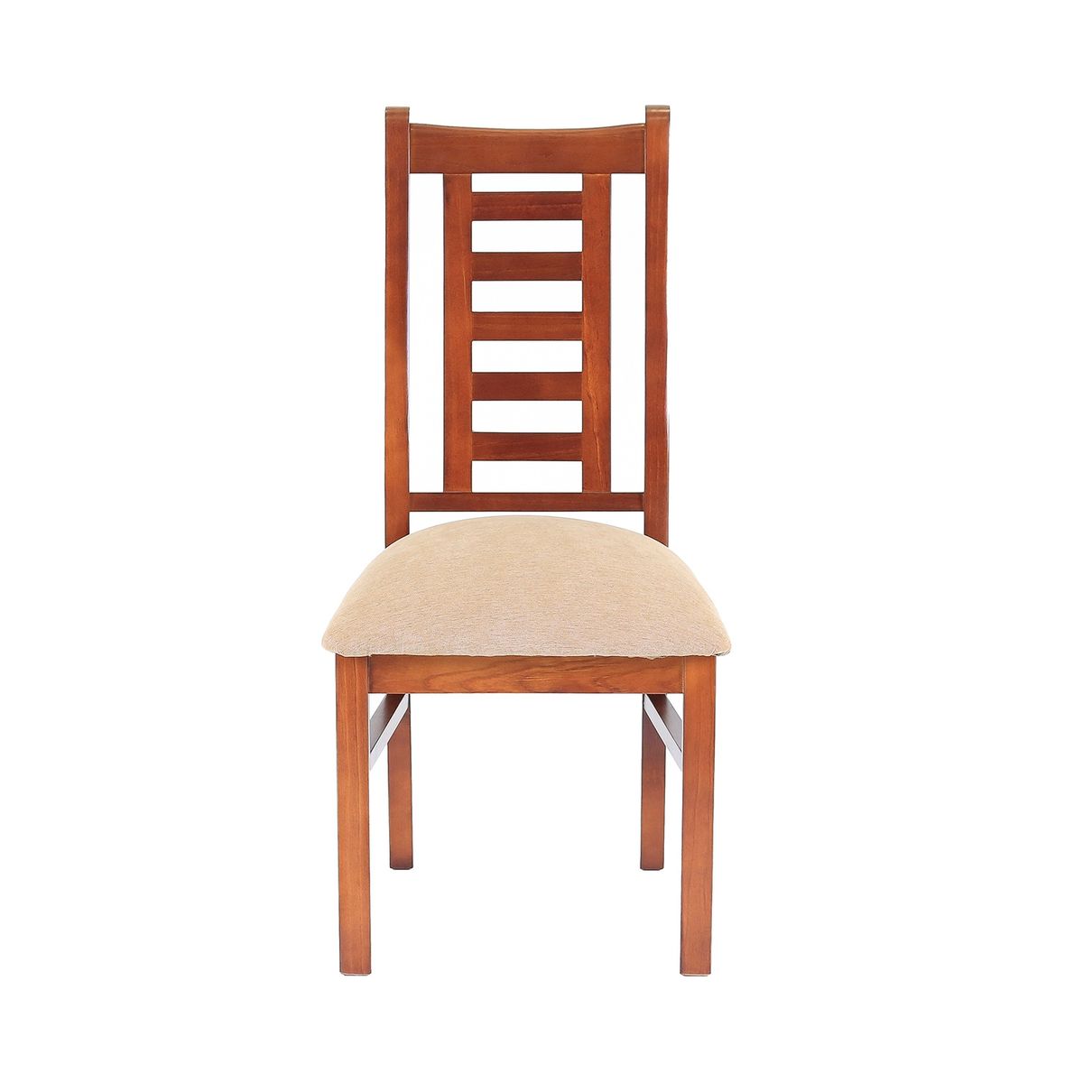 MUEBLES AMERICA - Silla Nacional Comedor Color Raulí Tapiz Canela.