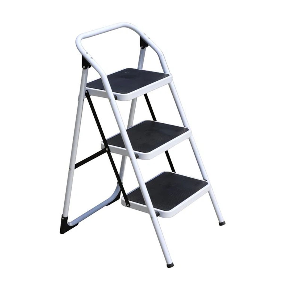 QRUBBER - Escalera Plegable QRubber de 3 peldaños