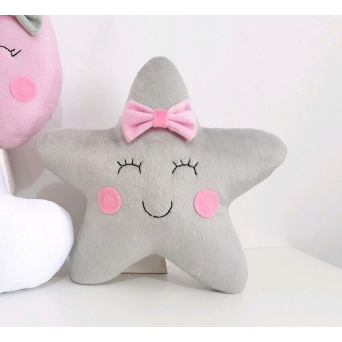 GENERICO - ALMOHADA ESTRELLA GRIS