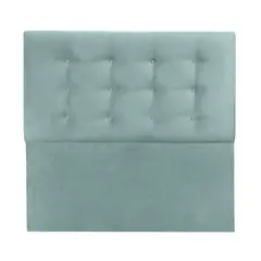 ESPACIO HOGAR - Respaldo de Cama Botone Premium King Felpa Menta