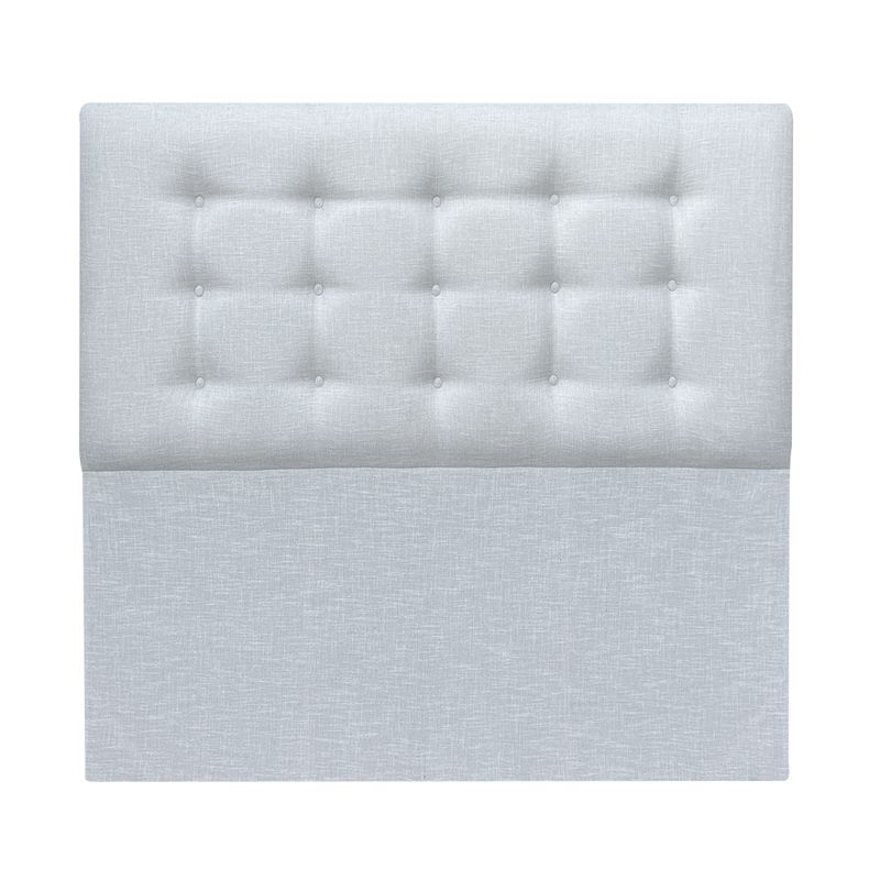 ESPACIO HOGAR - Respaldo de Cama Botone Premium King Lino Marfil Esparta
