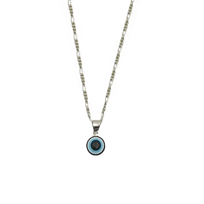 JOYAS MYTOKE - Collar Ojo Horus Amuleto Protector Plata Fina 925 Unisex