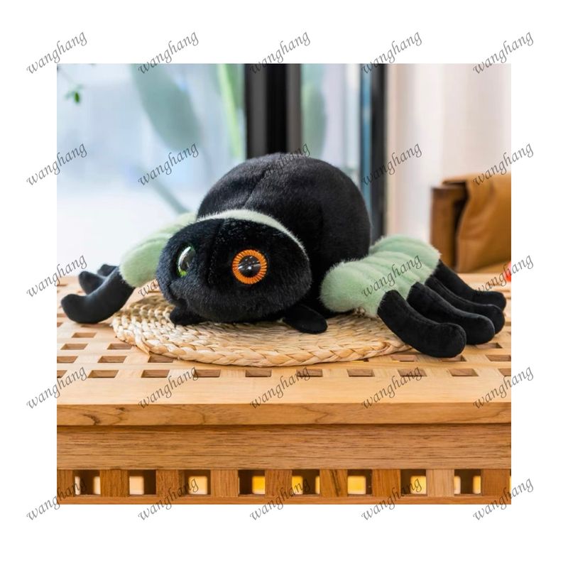 GENERICO - Juguete Lindo Peluches Niños Araña Felpa 25 Cm. Verde