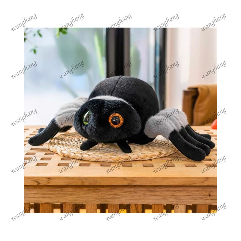GENERICO - Juguete Lindo Peluches Niños Araña Felpa 25 Cm. Gris