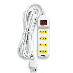 GRUPO UYUSA UYUSTOOLS - Alargador Zapatilla Electrica 4 Posiciones 5 Mts con Interruptor