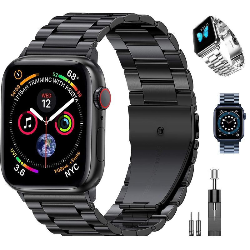 GENERICO - Correa Acero Para Apple Watch 46mm  45mm  42mm Ajustador