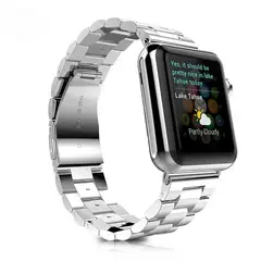 GENERICO - Correa Acero Para Apple Watch 41mm y 40mm más Ajustador