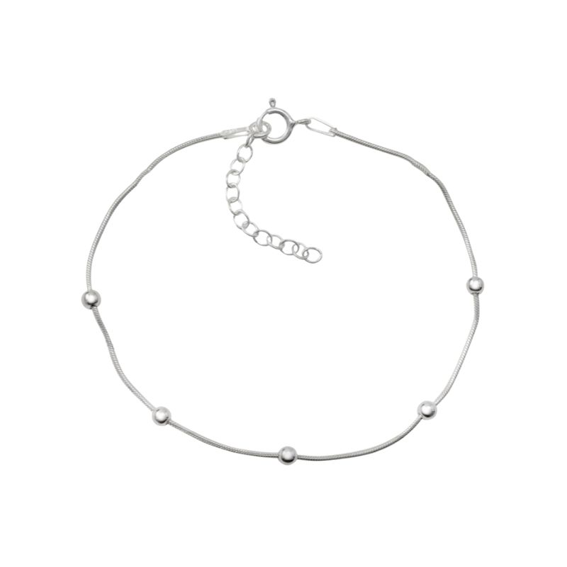 GENERICO - Pulsera De Plata Cadena Cola De Topo