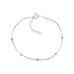 GENERICO - Pulsera De Plata Cadena Cola De Topo