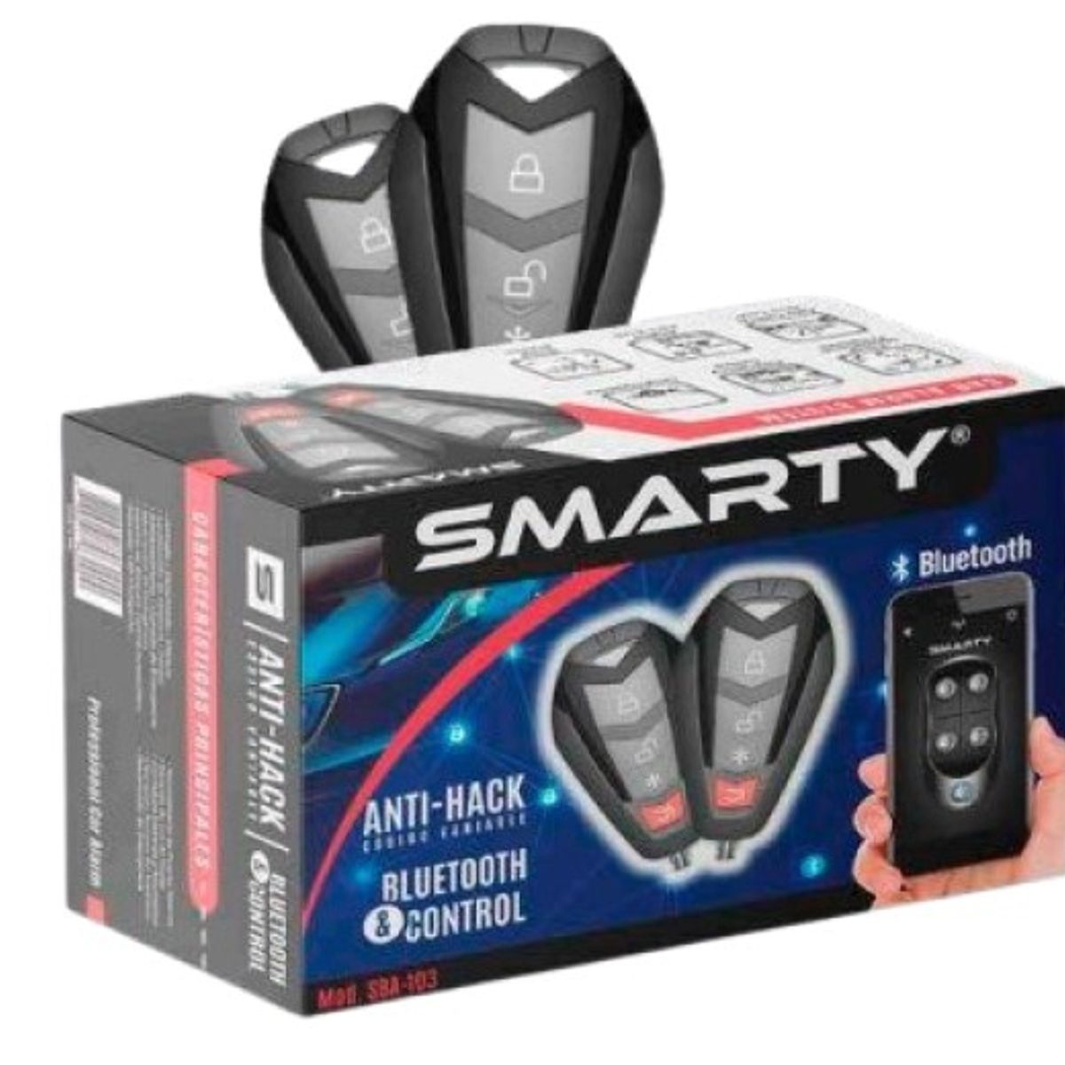 SMARTY - Alarma Auto Bluetooth Código Variable Smarty Alta Calidad