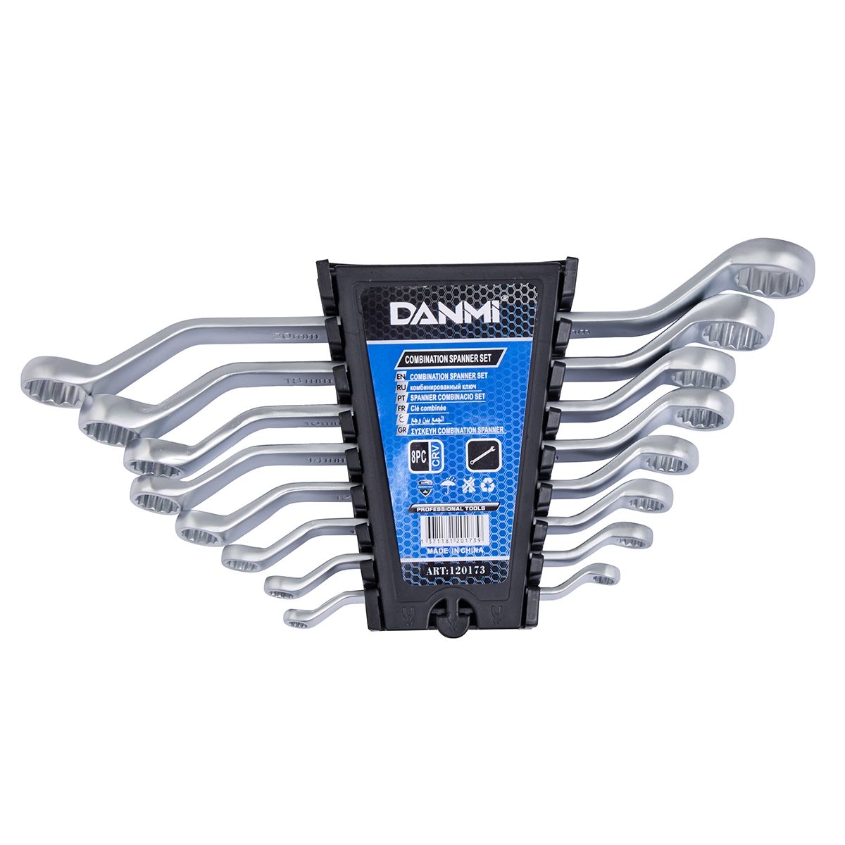 GENERICO - Juego De Llaves Dobles Excéntricas De 8 Piezas Llave Curvada