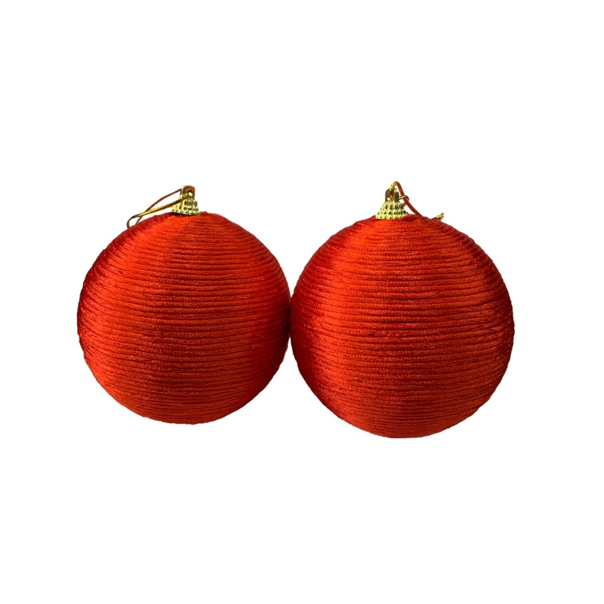 GENERICO - Set x 2 Bolas Rojas Navidad