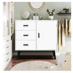 HOMER DESIGN - Comoda Velador Con Cajones 80x30x78cm Americano