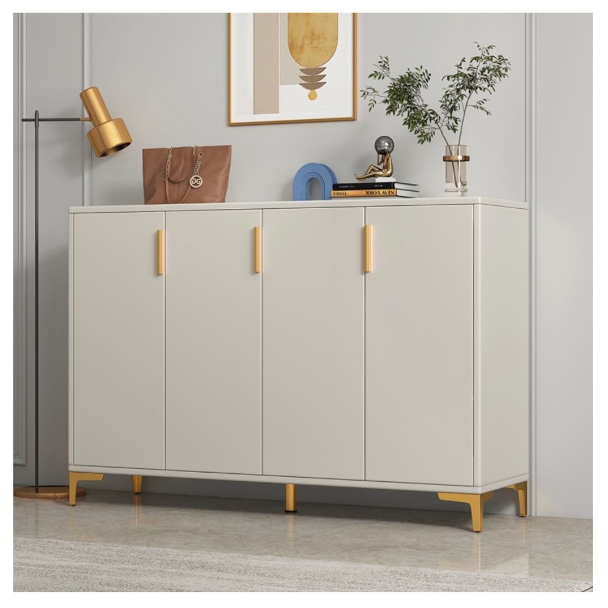 HOMER DESIGN - Comoda Hall Zapatero Multifuncional Europeo 120x32x92…